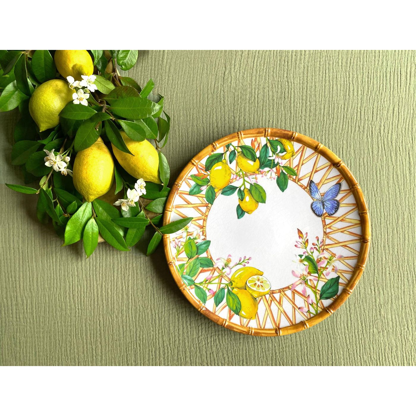 Assiette plate en mélamine Capri 28 cm